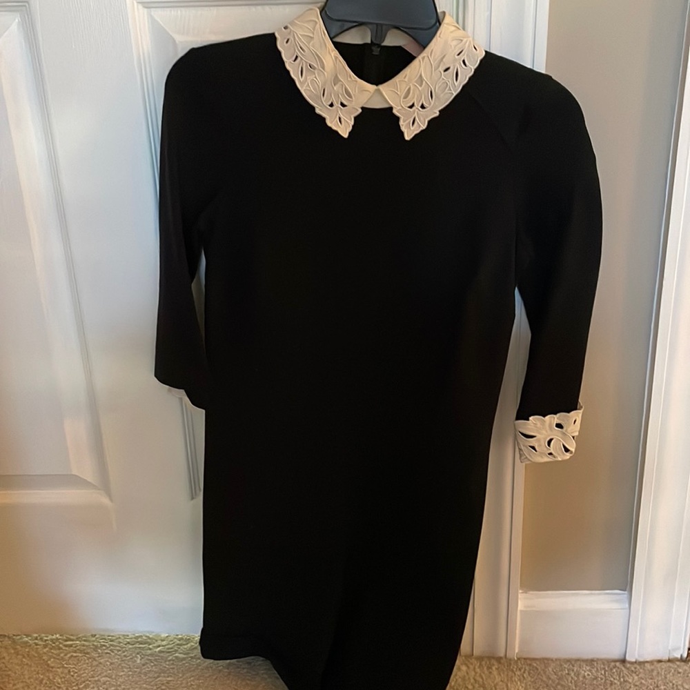 Ted baker black white lace cocktail dress